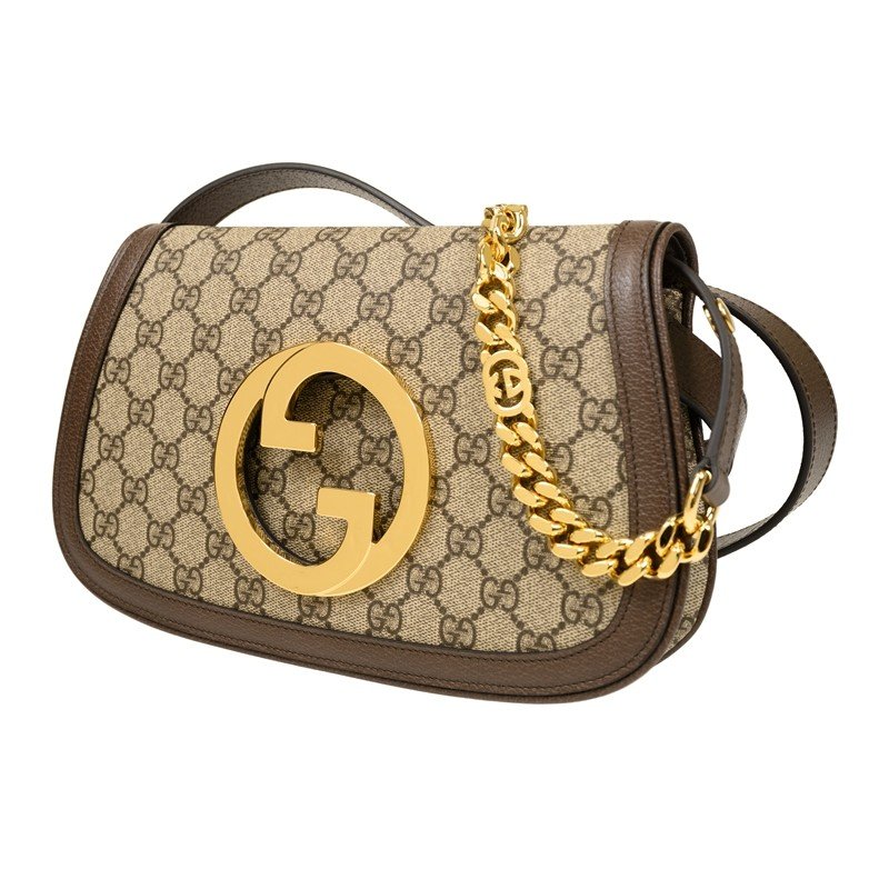 Gucci ‎699268 Blondie 復古馬鞍單肩包 米色及烏木色(當季熱門新品 下單前請先詢問)-7
