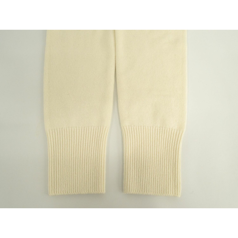 正品 Moncler MONCLER 超大高領針織上衣 M 羊毛羊絨白色女式衣服二手-6