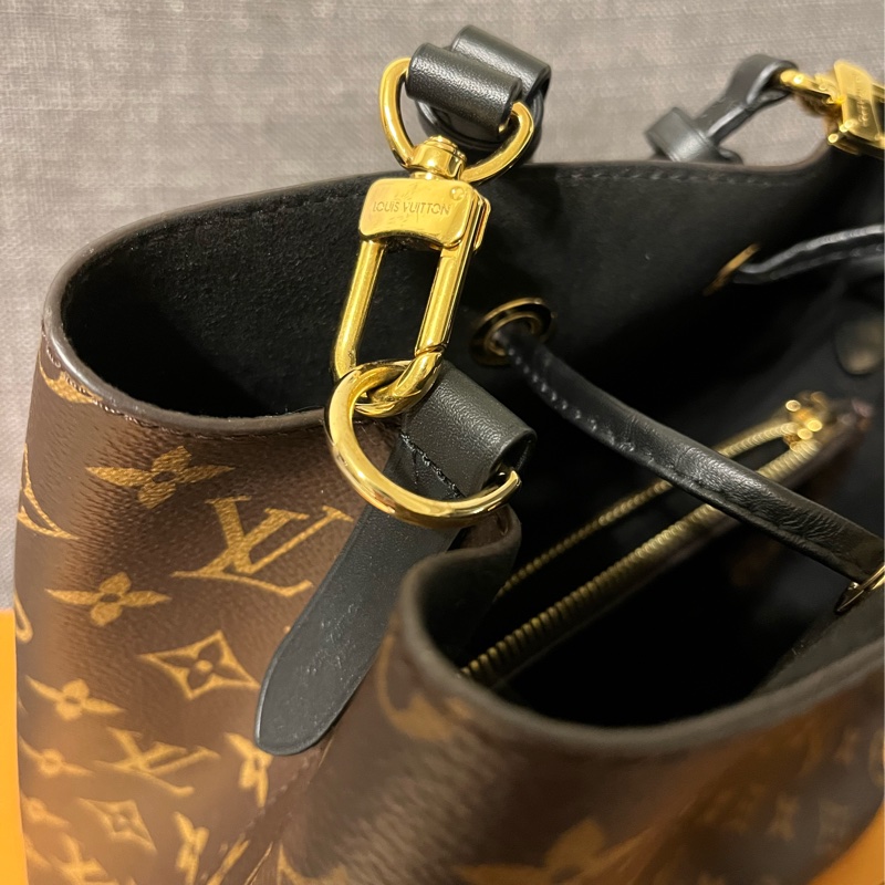 LV NeoNoe MM 水桶包-黑<另送斜背帶、內膽>-8