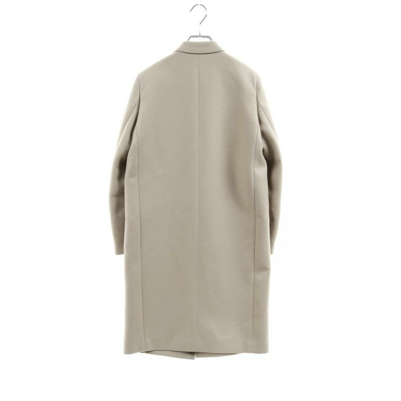 【日本直送】 Pre-owned CELINE Crombie chester coat wool Gray beige-1