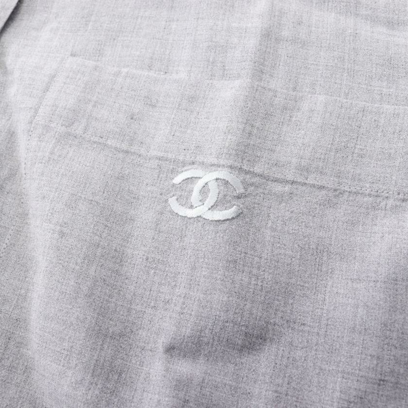 【日本直送】 Pre-owned CHANEL coco mark shirt gray-6