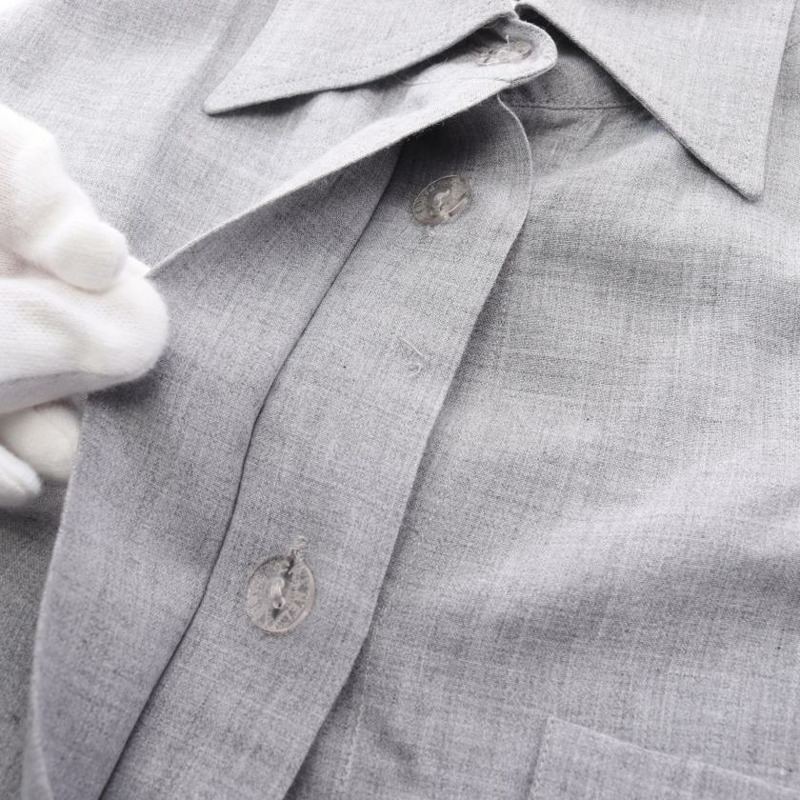 【日本直送】 Pre-owned CHANEL coco mark shirt gray-7