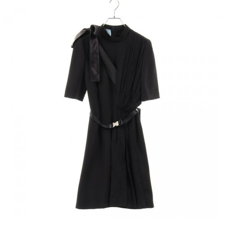 【日本直送】 Pre-owned PRADA one piece black pleats