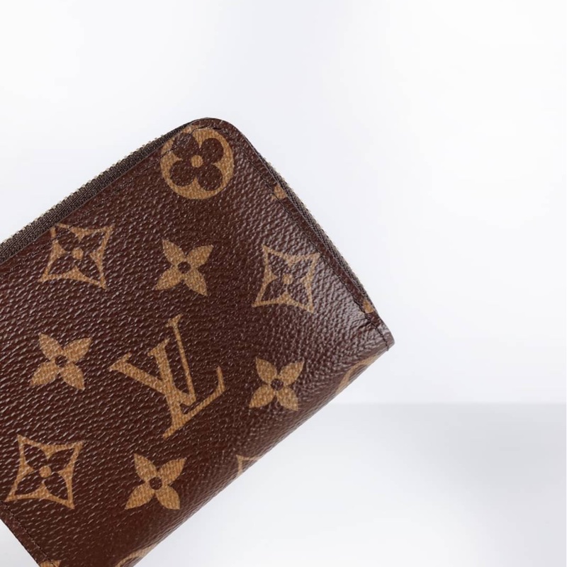 LV 經典拉鍊零錢包 老花款-3