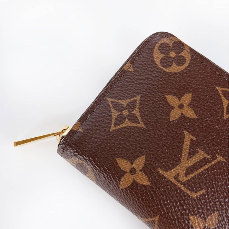 LV 經典拉鍊零錢包 老花款-8