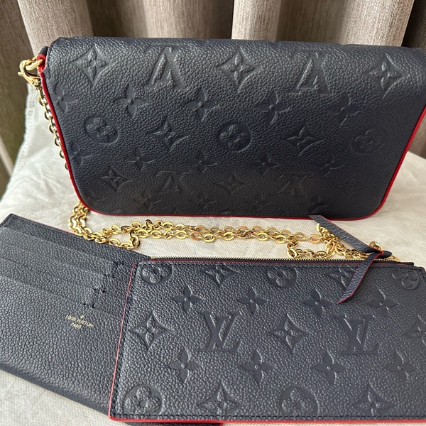 LV 三合一WOC鏈帶皮夾-7