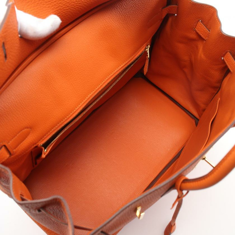 【日本直送】 Birkin 鉑金包35 手提包 Togo小公牛皮 橙色 金色五金 □N刻印-2