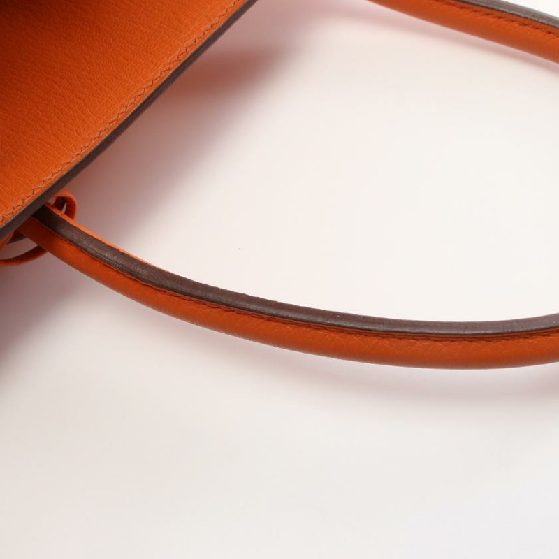 【日本直送】 Birkin 鉑金包35 手提包 Togo小公牛皮 橙色 金色五金 □N刻印-6