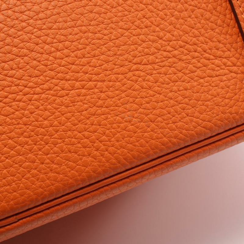 【日本直送】 Birkin 鉑金包35 手提包 Togo小公牛皮 橙色 金色五金 □N刻印-8