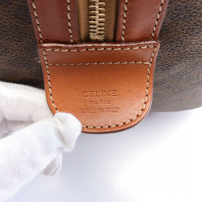 【日本直送】 Macadam老花 波士頓包 PVC 皮革 深棕色 棕色-3