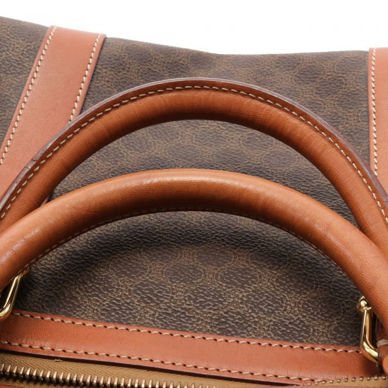 【日本直送】 Macadam老花 波士頓包 PVC 皮革 深棕色 棕色-4