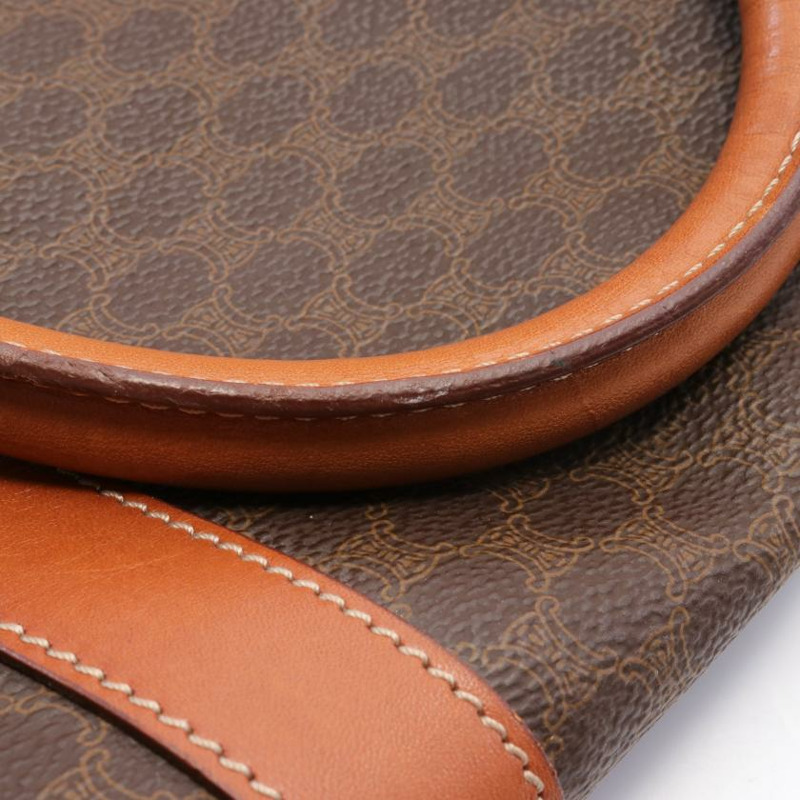 【日本直送】 Macadam老花 波士頓包 PVC 皮革 深棕色 棕色-5