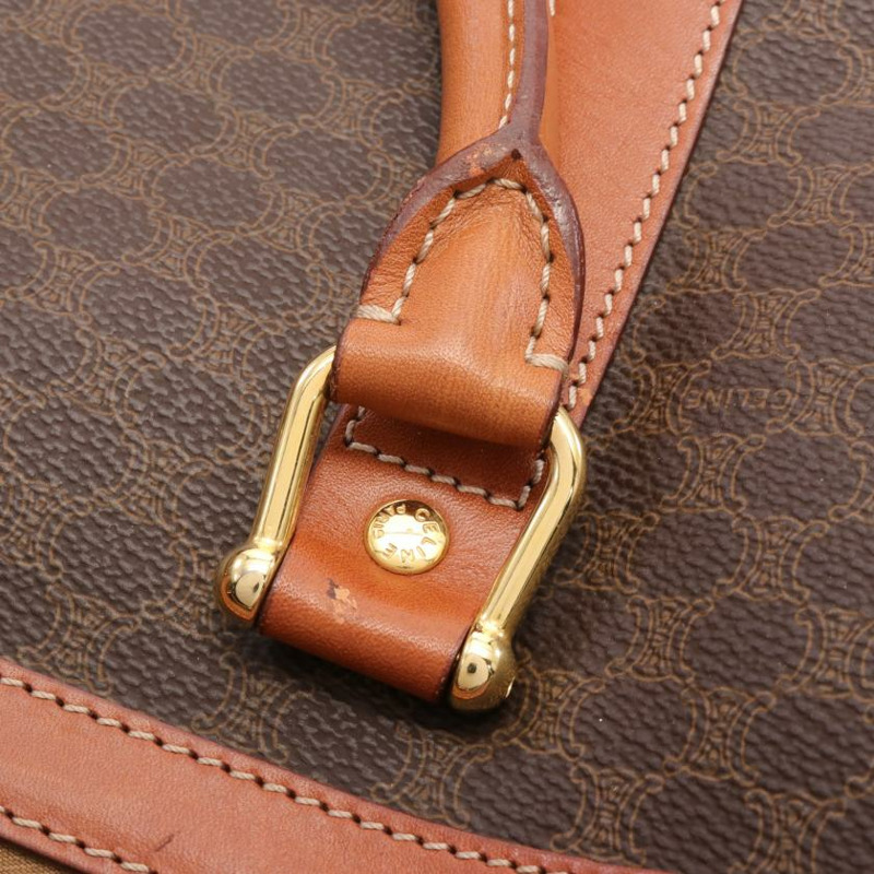 【日本直送】 Macadam老花 波士頓包 PVC 皮革 深棕色 棕色-6