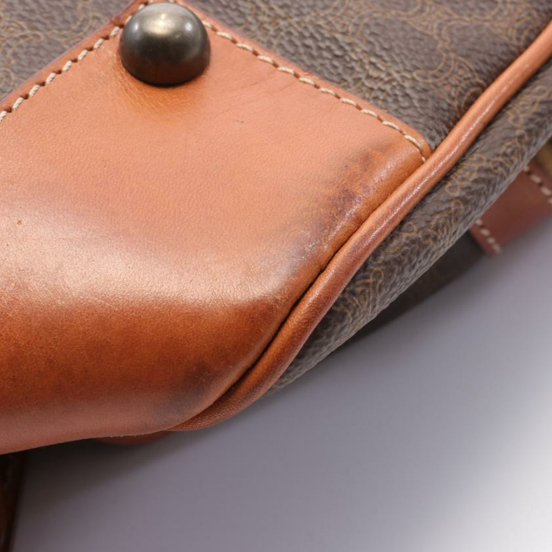 【日本直送】 Macadam老花 波士頓包 PVC 皮革 深棕色 棕色-8