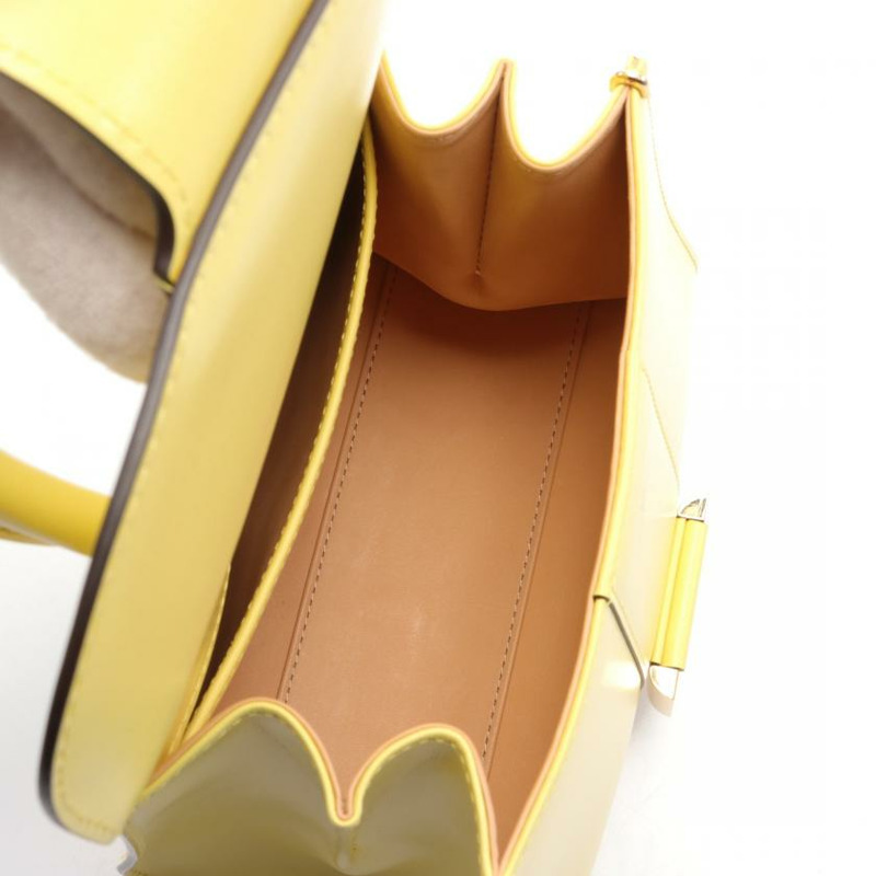 【日本直送】 Brillon 小型的 手包 皮革 黃色 兩用款-2