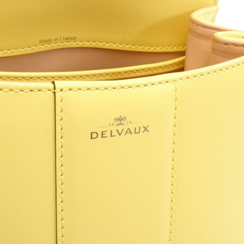 【日本直送】 Brillon 小型的 手包 皮革 黃色 兩用款-3