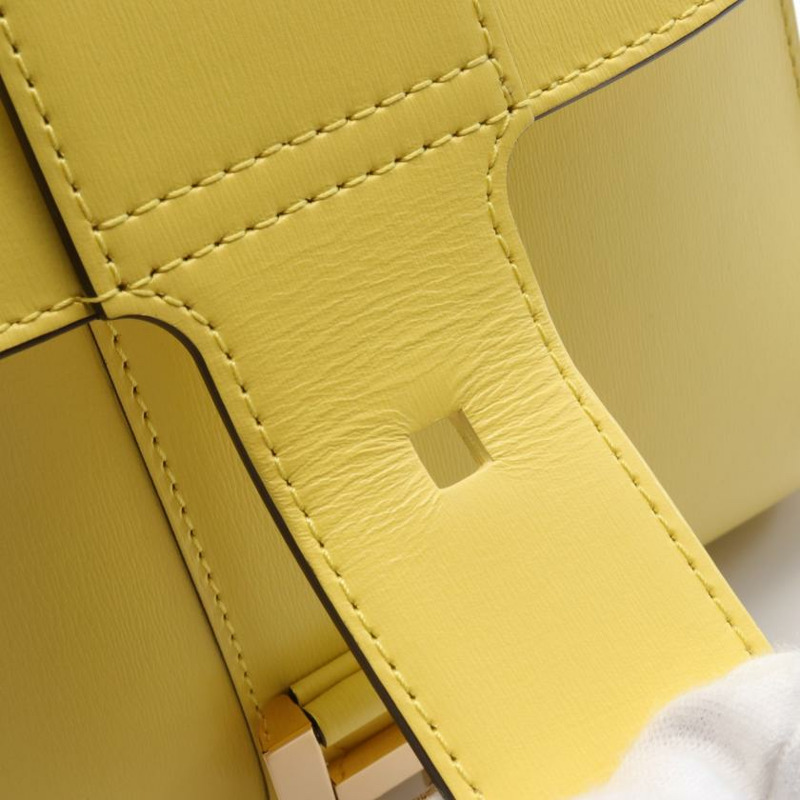 【日本直送】 Brillon 小型的 手包 皮革 黃色 兩用款-4