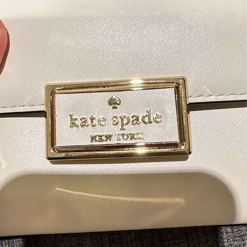 Kate Spade New York 白色方扣氣質中夾 禮盒組-5