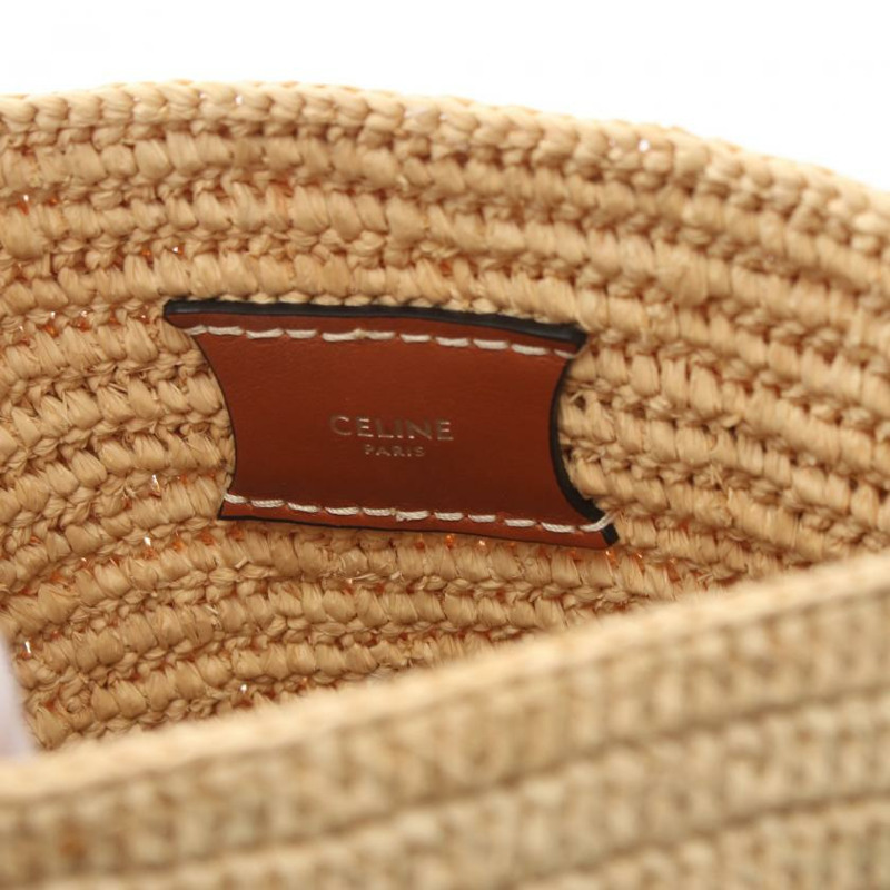 【日本直送】 Big Bag Nano Bucket 提籃包 手提包 酒椰葉纖維 真皮 淺米色 淺棕色 兩用款-3