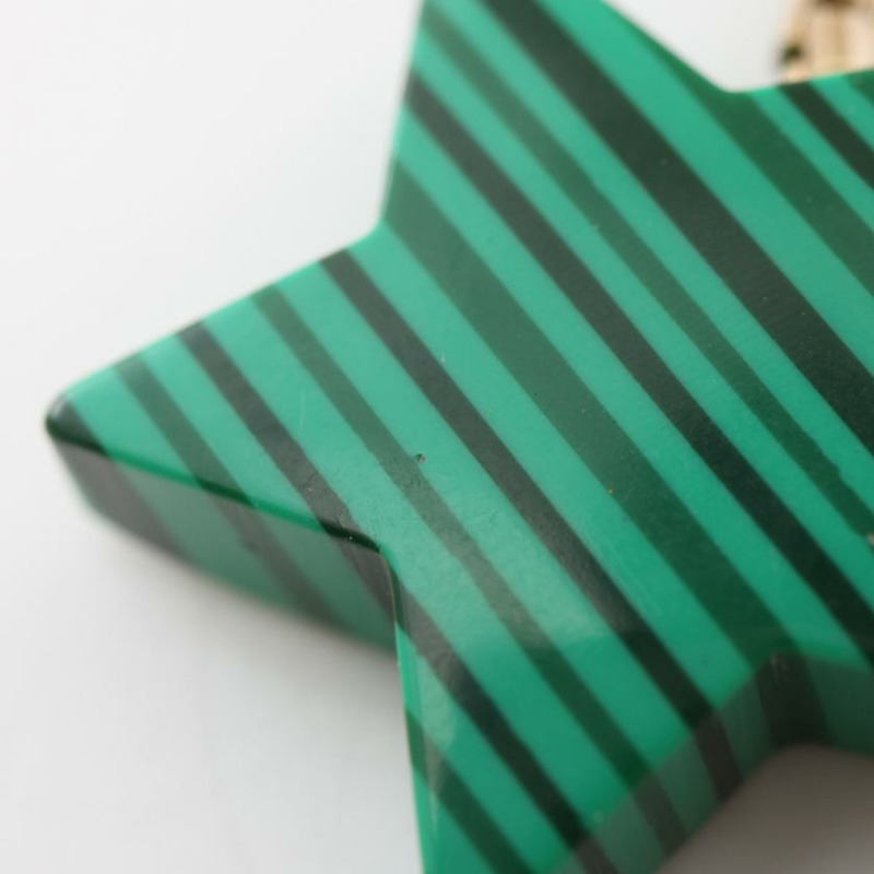 【日本直送】 項鍊 SV925 綠色 金色 星型式樣-4