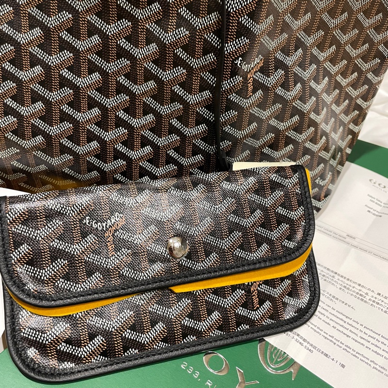 全新未使用Goyard saint louis托特包pm 黑色 日本日本橋高島屋購入-1