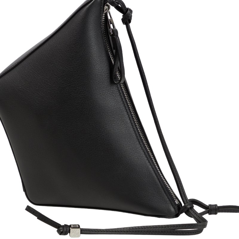 【LOEWE 羅威】Mini Hammock Hobo 迷你 經典小牛皮 肩背包 腋下包 吊床包 黑色-2