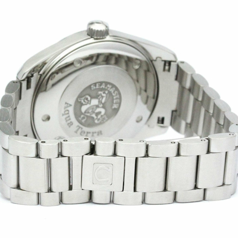 【日本直送】拋光歐米茄海馬 Aqua Terra 鋼石英男士手錶 2517.50 BF560257-4