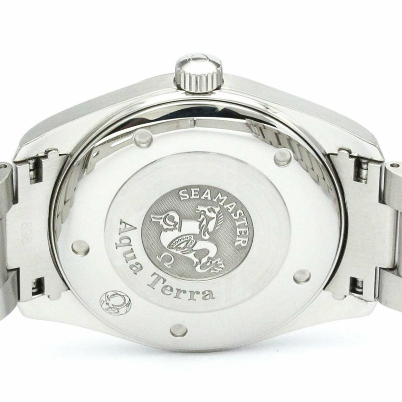 【日本直送】拋光歐米茄海馬 Aqua Terra 鋼石英男士手錶 2517.50 BF560257-5