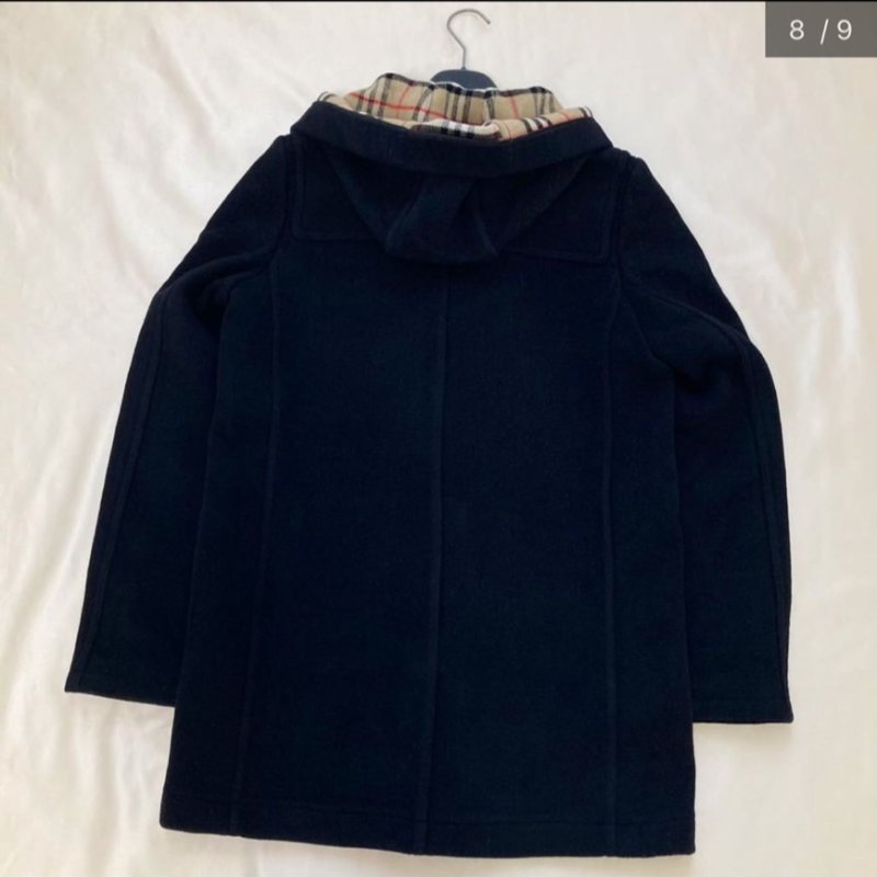 BURBERRY綿羊毛牛角扣造型大衣(女)✨-7