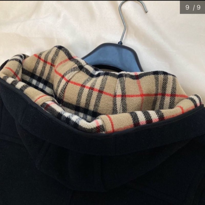 BURBERRY綿羊毛牛角扣造型大衣(女)✨-8