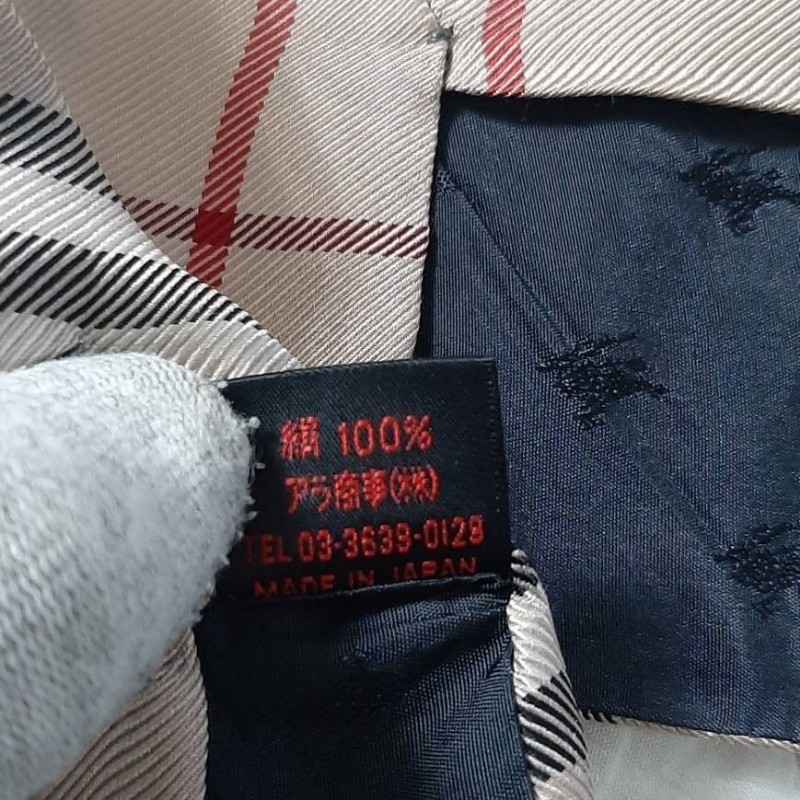 日本製(MIJ)絕版黑標-近新正品Burberry Black Label 經典格紋大戰馬絲質男士領帶-5