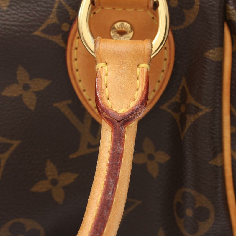 【日本直送】 Tivoli PM   老花手提包 PVC 真皮 棕色-6