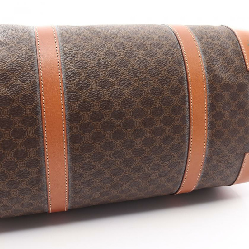 【日本直送】 Macadam 手提包 迷你波士頓包 PVC 真皮 深棕色 淺棕色-5