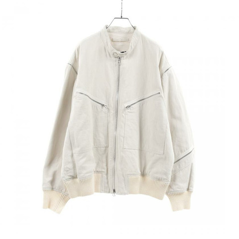 【日本直送】 bomber jacket cotton linen white