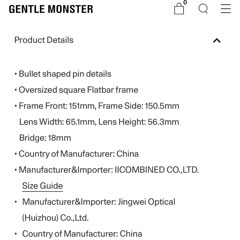 gentle monster MYMA-01 黑-5