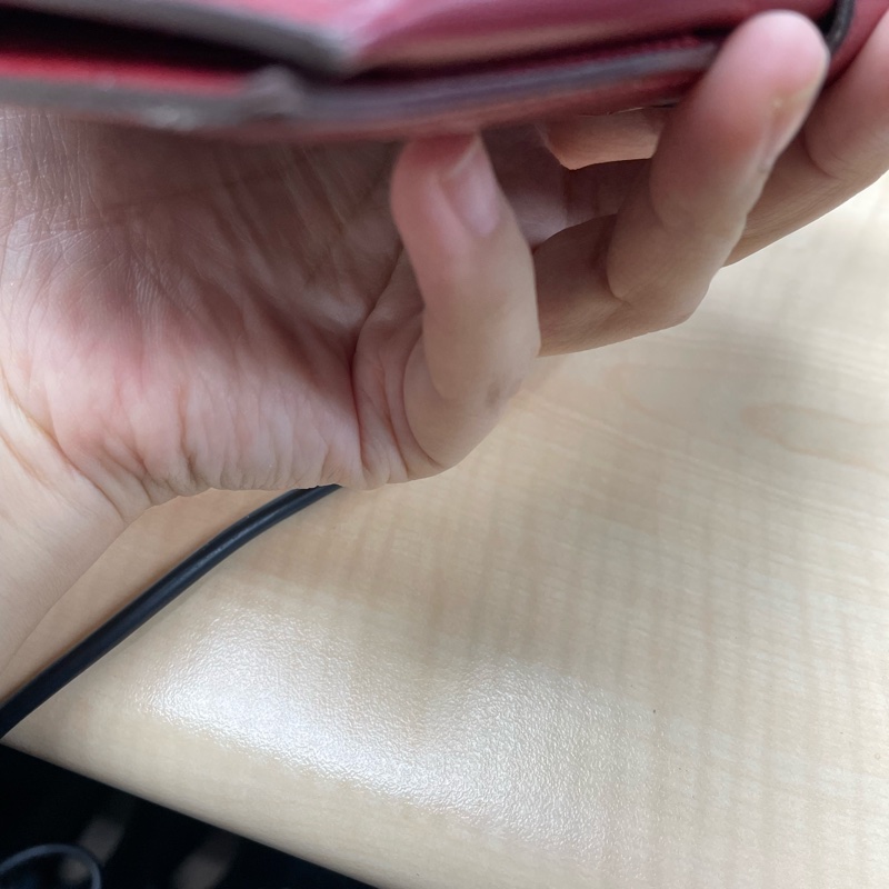 💕過年換新夾💕Hermes 愛馬仕Bearn系列Epsom牛皮紅金H穿式招財長夾-11