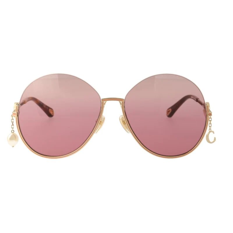 【限時折扣9/13-9/30】Chloe CH0067S Softa超大圓形太陽眼鏡 玫瑰金-3