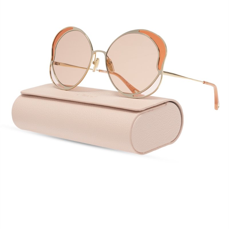 【限時折扣9/13-9/30】Chloe CH0024S Gemma 蝴蝶鏡框太陽眼鏡 玫瑰金-2
