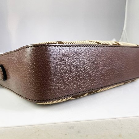 GUCCI咖啡色緹花布Jumbo GG 斜背包675891-3