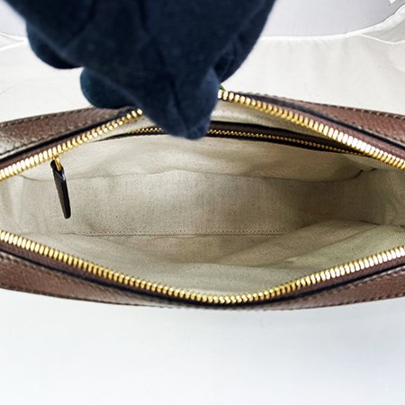 GUCCI咖啡色緹花布Jumbo GG 斜背包675891-5