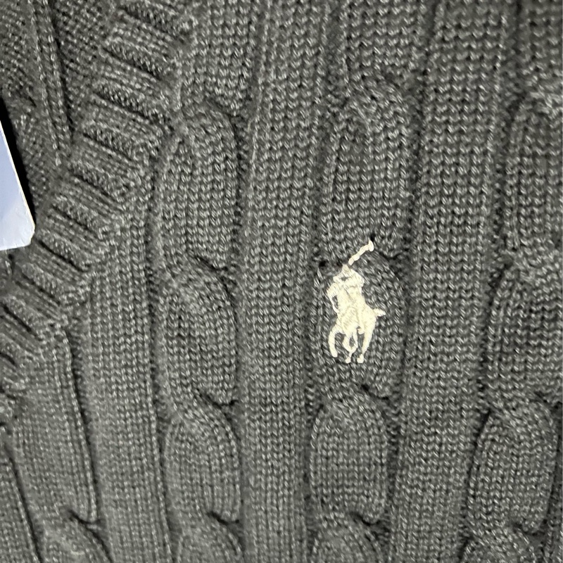 RALPH LAUREN POLO黑色V領針織上衣-4