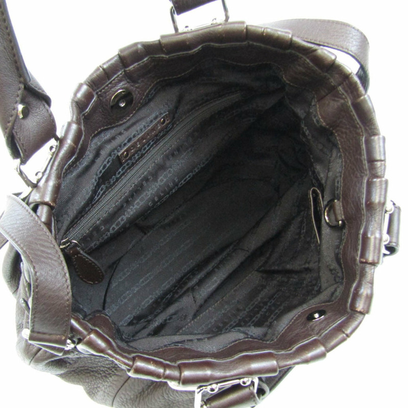 【日本直送】Celine Pillow Small 162713 女式皮革手提包,單肩包深棕色-2