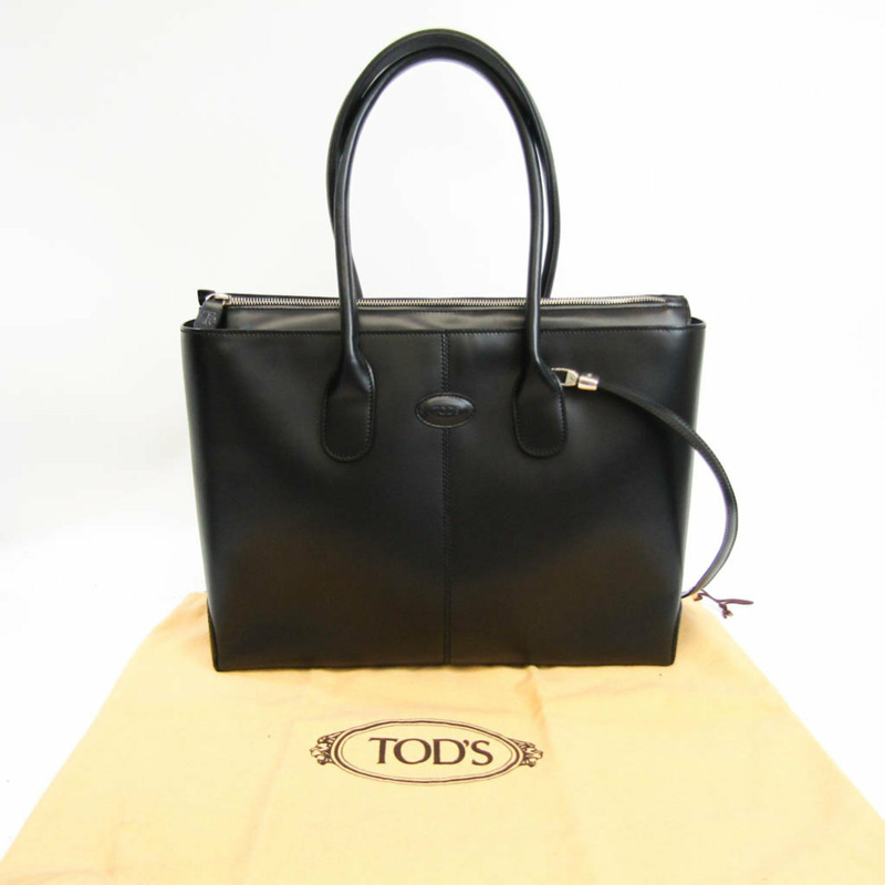 【日本直送】Tod's D Bag 女式皮革單肩包,手提包黑色-11