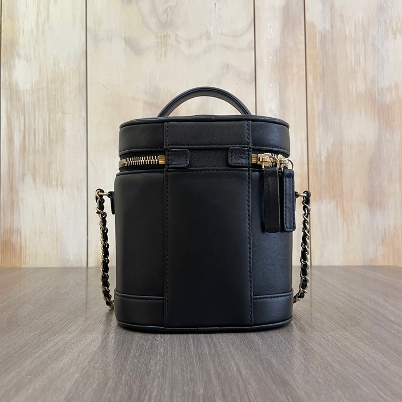 Chanel AS0323黑Box皮帶鏈化妝盒Vanity-2