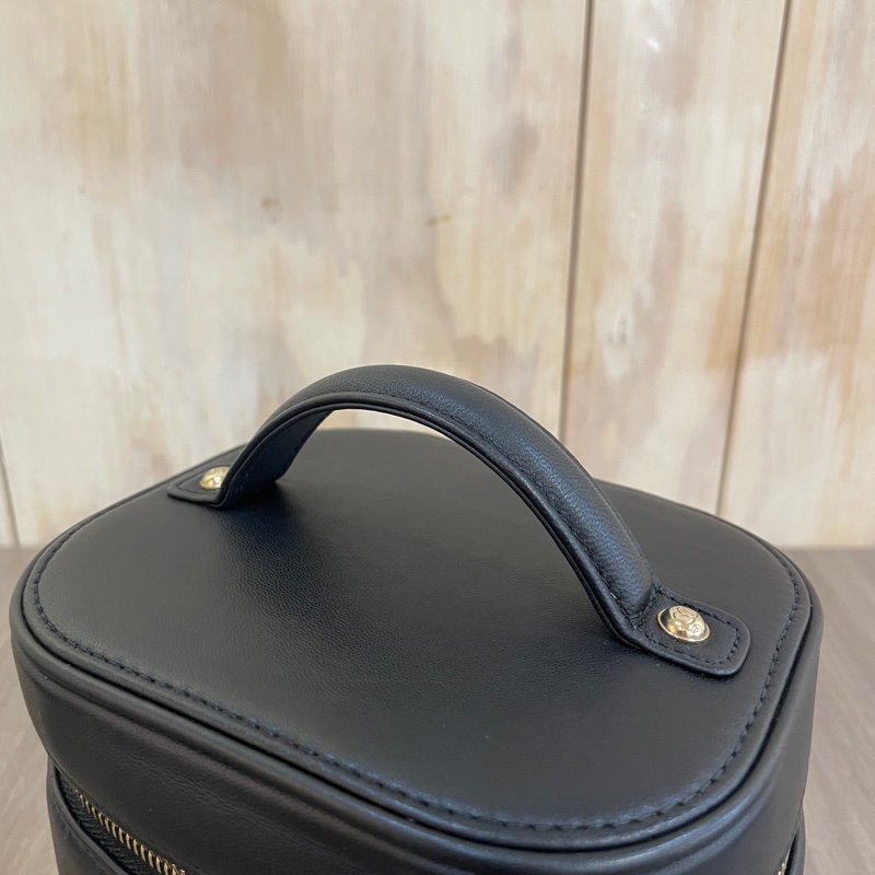 Chanel AS0323黑Box皮帶鏈化妝盒Vanity-13