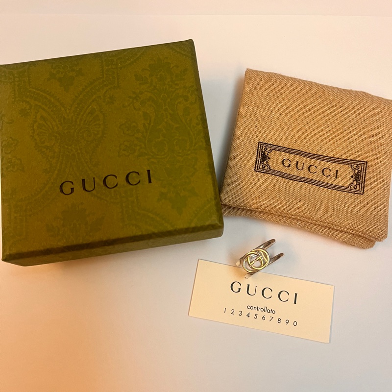 Gucci 經典雙G鏤空戒指-2