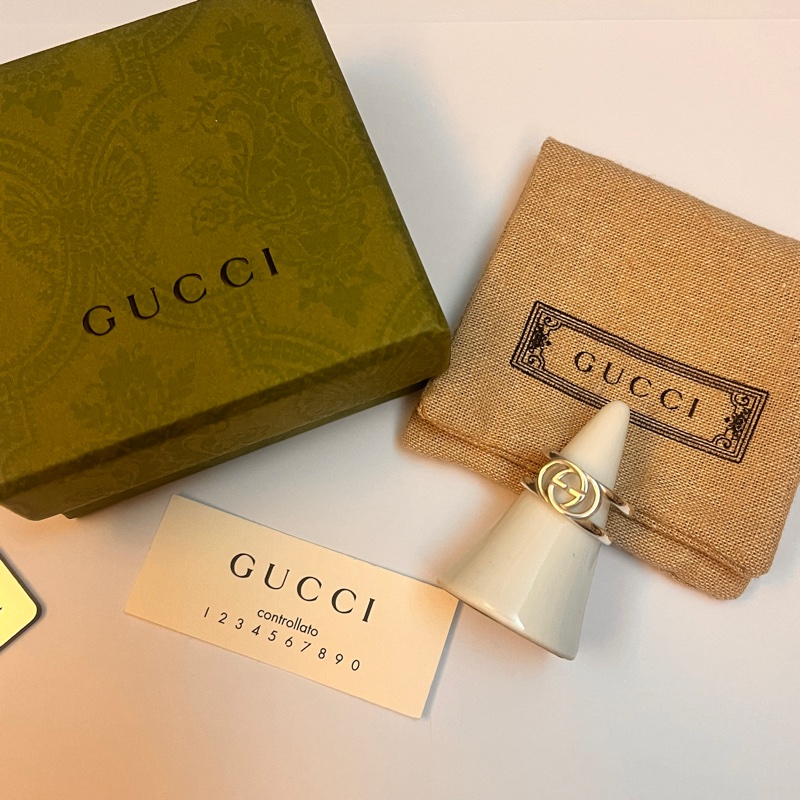 Gucci 經典雙G鏤空戒指-3