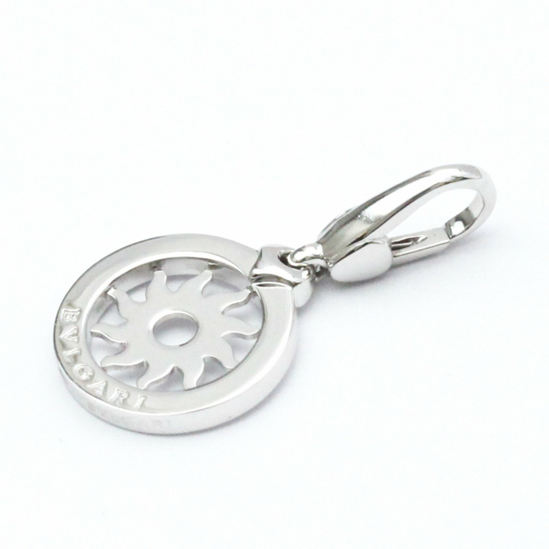 【日本直送】Bvlgari Tondo Sun Charm 白金（18K）無石男士、女士時尚吊墜項鍊（銀色）-0
