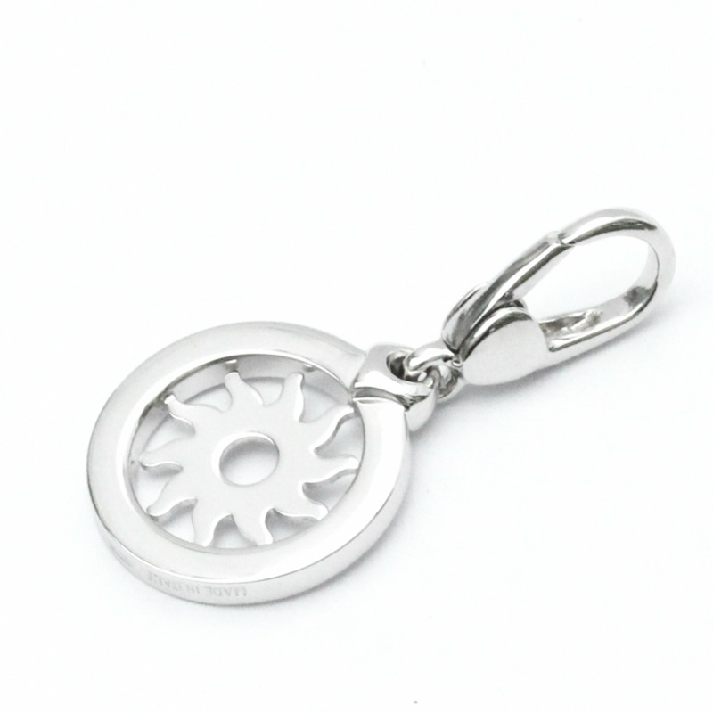 【日本直送】Bvlgari Tondo Sun Charm 白金（18K）無石男士、女士時尚吊墜項鍊（銀色）-1