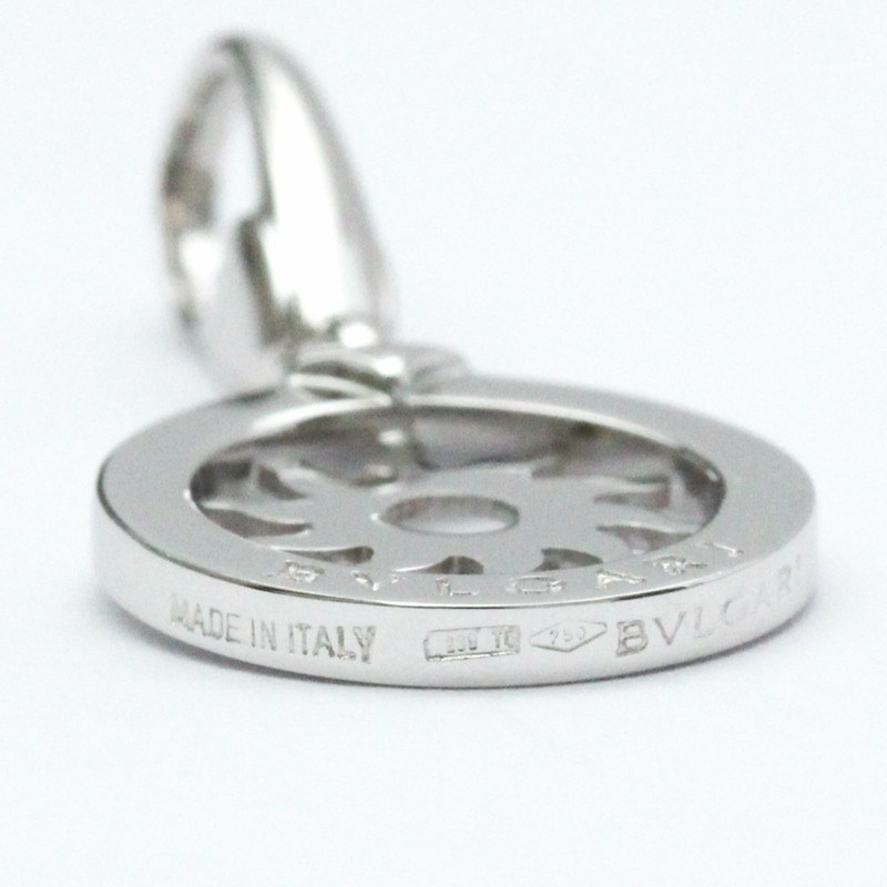 【日本直送】Bvlgari Tondo Sun Charm 白金（18K）無石男士、女士時尚吊墜項鍊（銀色）-6